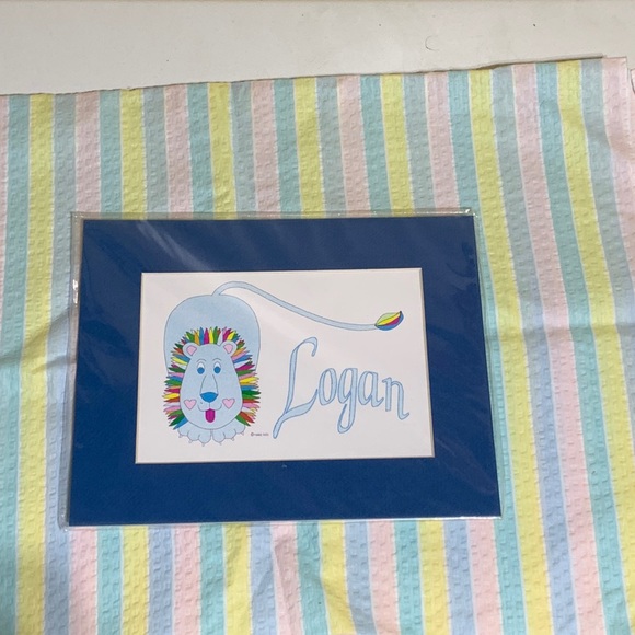 “LOGAN” PRINT - Ready for Framing/ Prefect addition to your child’s room - Picture 1 of 7